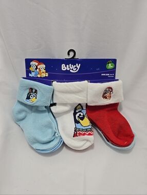 NWT Bluey Ludo Studio Toddler 6 Pairs Cuffed Socks Multicolor Unisex